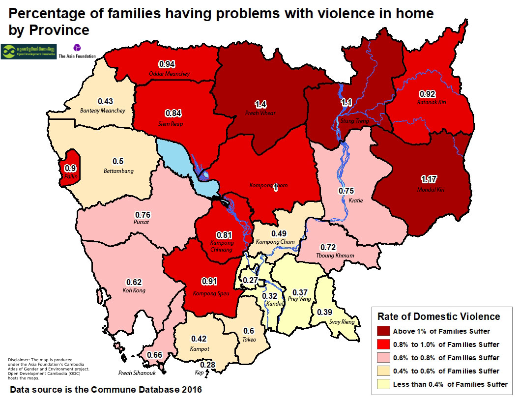 Rate of Domestic Violence by Province