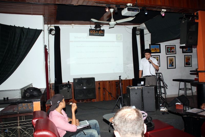 Mean Nara, ODC's Senior Mapper, spoke to the audience about the launch of the GeoServer.