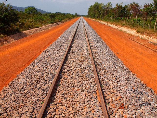 New railway (Kampot, Cambodia 2012). Photograph by Pail Arps. Licensed under Creative Commons Attribution 2.0. Edited.
