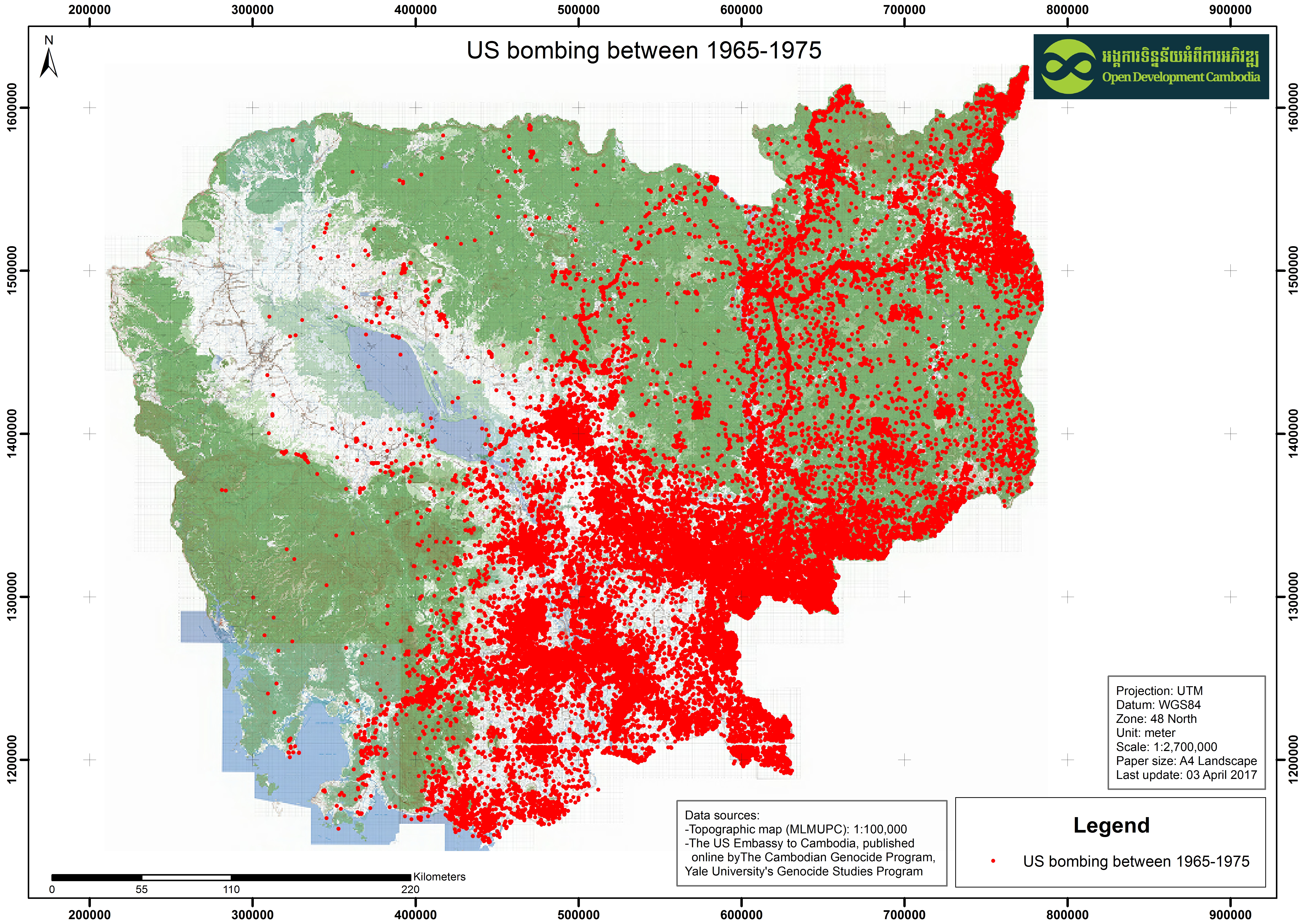 US bombing in Cambodia (1965-1975)